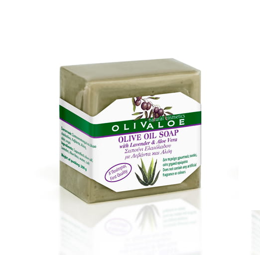 Olivaloe Olive Oil Soap with Aloe Vera and Levander 200g
