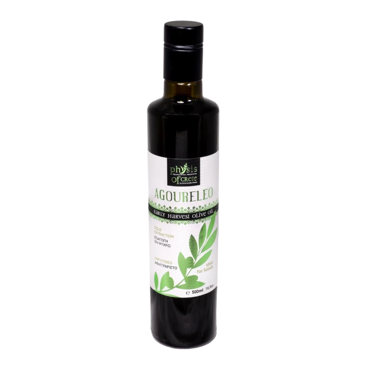Physis of Crete Extra Virgin Olive Oil, Early Harvest Agoureleo, 500ml