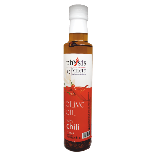 Physis of Crete extra virgin olive oil with chilli, 250ml