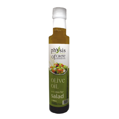 Physis of Crete extra virgin olive oil with herbs for salads, 250ml