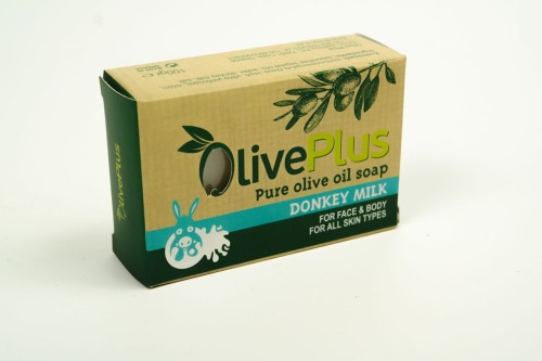 Oliveplus olive soap with donkey milk, 100g – image 2