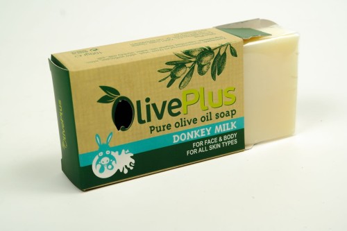 Oliveplus olive soap with donkey milk, 100g – image 5