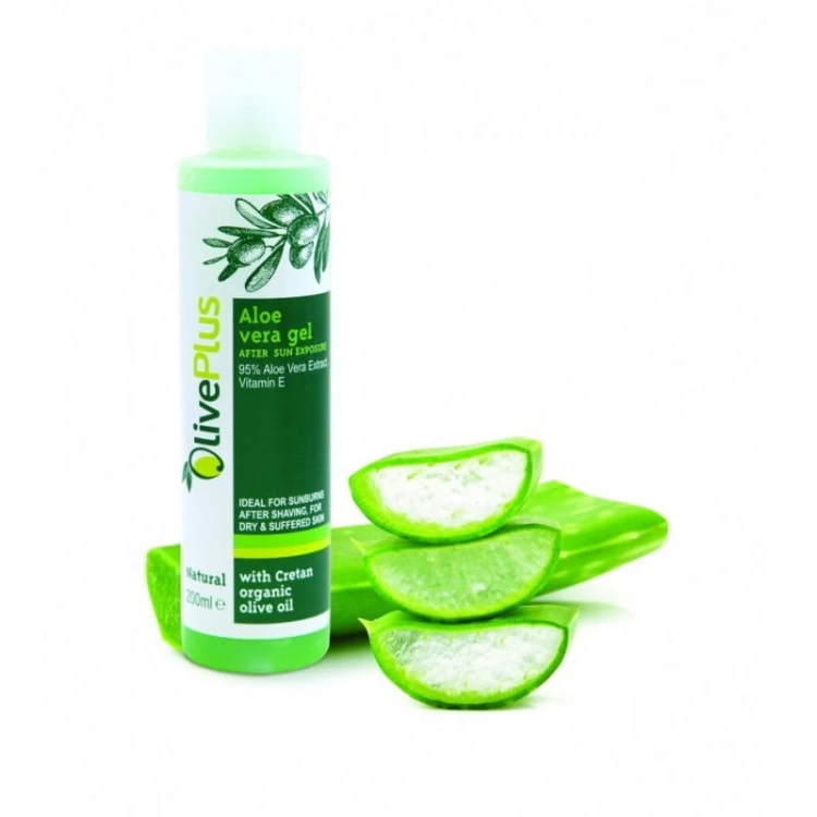 OlivePlus Aloe Vera Gel After Sun Exposure 95% 200ml