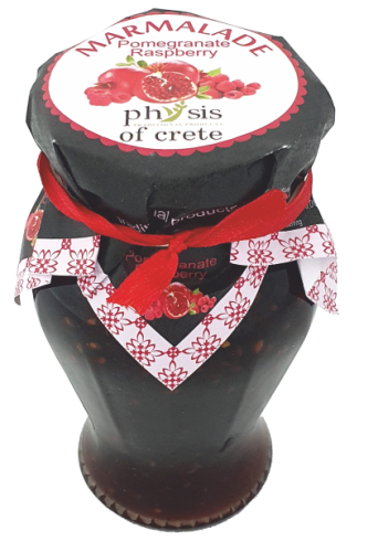 Physis of Crete pomegranate and raspberry marmalade 250g