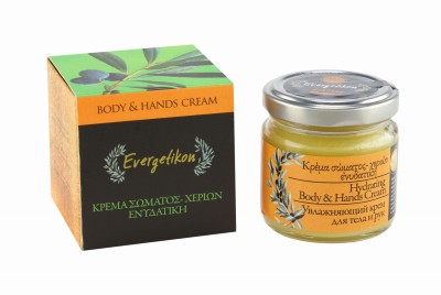 Evergetikon Krem nawilżający do ciała i dłoni, kwiatowy 100ml