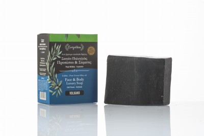 Evergetikon Natural Exfoliating Soap with Volcanic Ash 120–140g