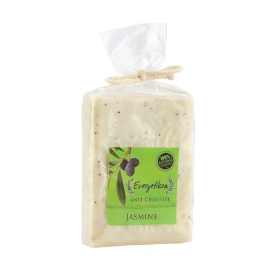 Evergetikon natural jasmine soap with poppy seeds, 120–140g