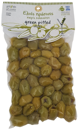 Physis of Crete pitted green olives, 250g