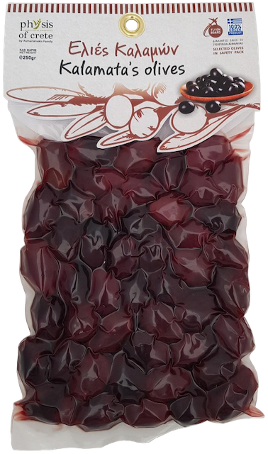 Physis of Crete pitted dark Kalamata olives 250g