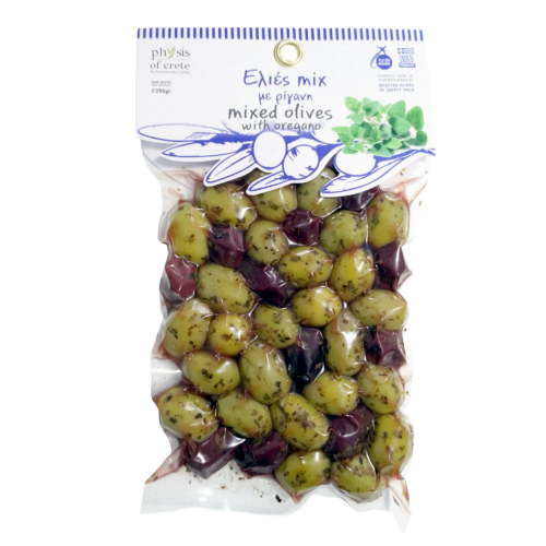 Physis of Crete pitted olives with oregano mix 250g