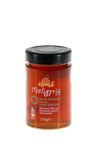 Meligyris honey from Crete – a set featuring wild mountain thyme and sage, 2 x 270g, organic – image 3
