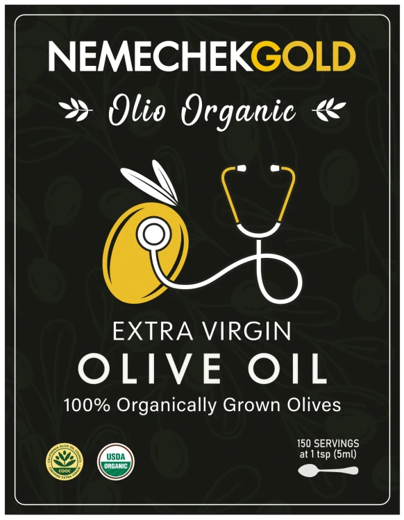 Nemechek Gold Olio Organic EVOO 750ml BAG COOC