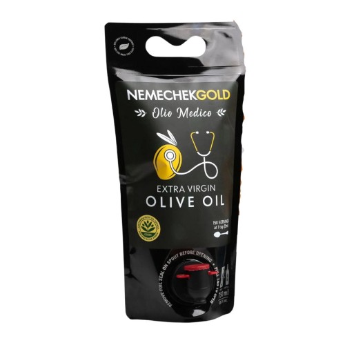 Nemechek Gold Olio Medico EVOO 750ml bag COOC Harvest 2023/2024