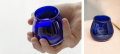 Fara cobalt blue professional olive oil tasting vessel, 14 ml