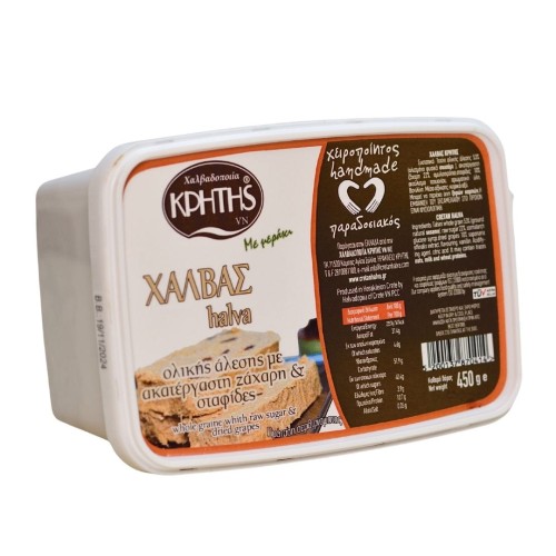 Cretan Halva – wholemeal halva from Crete with raisins (RAW) 450g