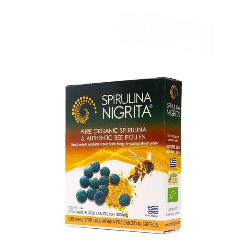 Greek Spirulina with Bee Pollen 90 Tablets (36g) BIO (organic)