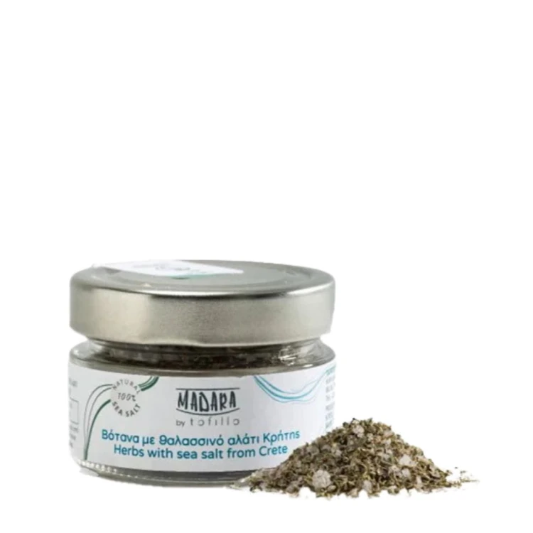 Tofillo Madara Sea salt with herbs from Crete 50g