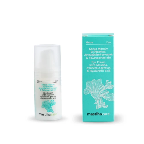 Eye Cream with Mastiha, Liquorice, Ayuverdic Gentian, and Hyaluronic Acid 15ml EXP.01.2025