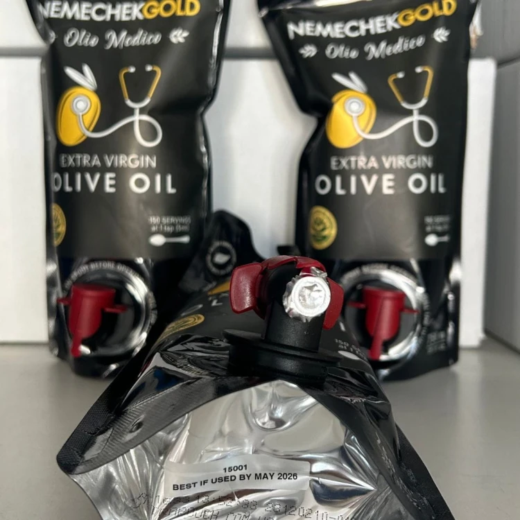 Nemechek Gold Olio Medico EVOO 750ml bag COOC Harvest 2023/2024 – image 2