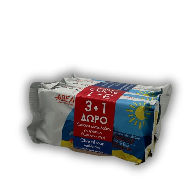 ABEA Olive Oil Soap for Seawater – Set of 3+1 pcs, 500g – image 2