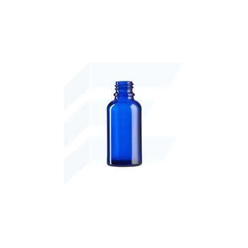 30ml cobalt blue glass bottle with screw cap