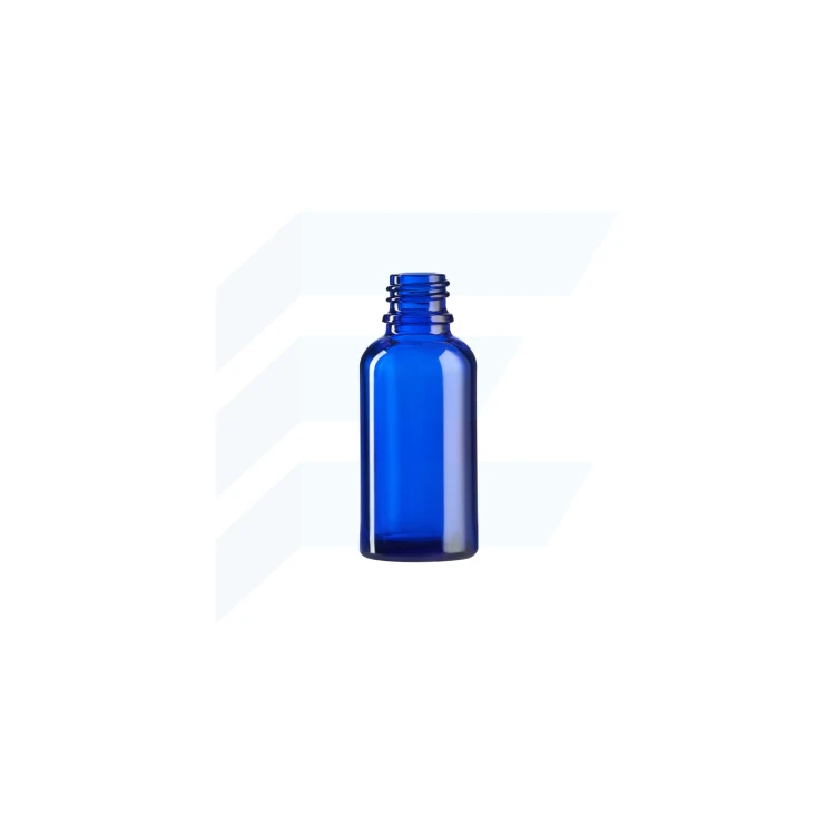 Emcor 30ml cobalt blue glass bottle with screw cap