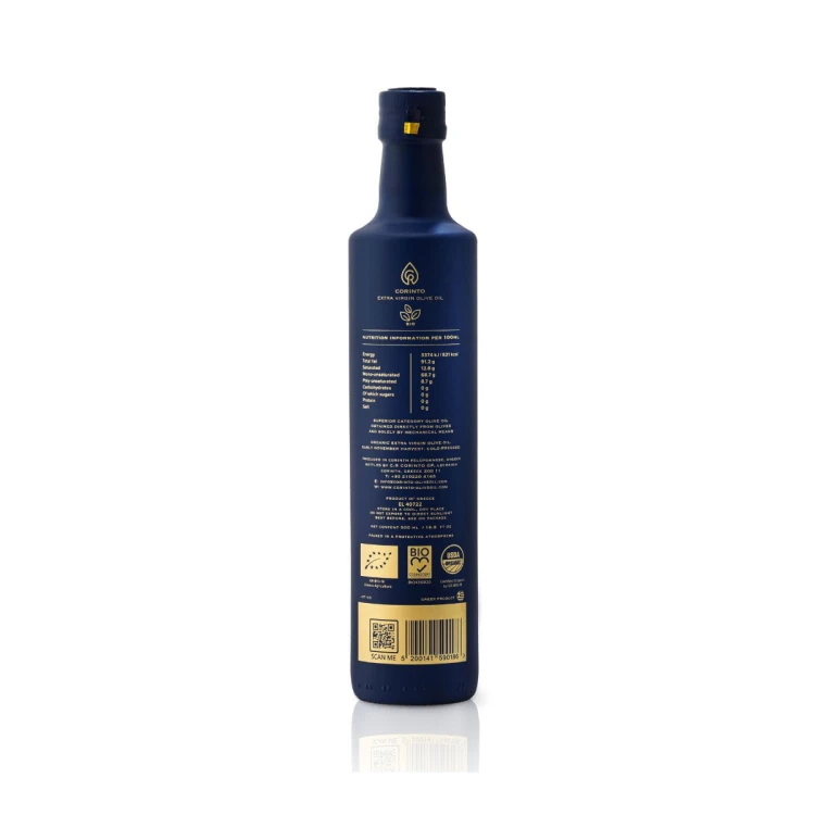 Corinto Manaki Extra Virgin Olive Oil from Corinth, 500ml, Organic – image 2