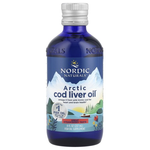 Nordic Naturals Arctic Cod Liver Oil 1060mg strawberry 237ml