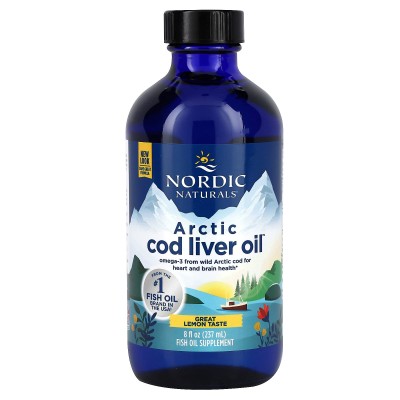 Nordic Naturals Arctic Cod Liver Oil 1060mg lemon 237ml