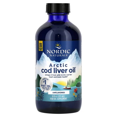 Nordic Naturals Arctic Cod Liver Oil 1060mg flavourless 237ml
