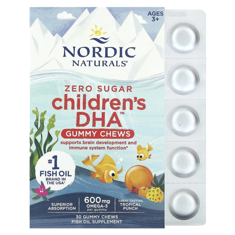 Nordic Naturals Children's DHA Gummies 600mg (30 gummies)