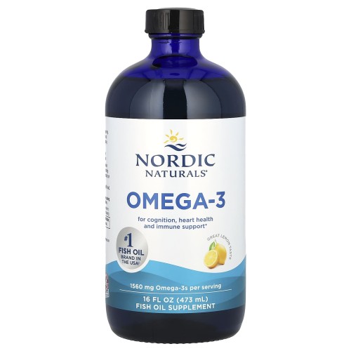 Nordic Naturals Omega-3 1560mg, lemon, 473ml