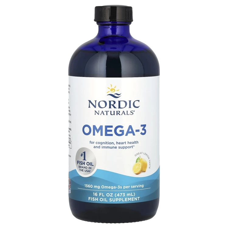 Nordic Naturals Omega-3 1560mg, lemon, 473ml