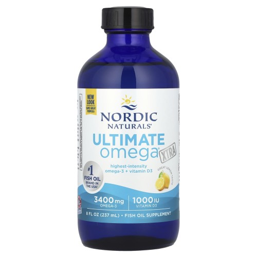 Nordic Naturals Ultimate Omega Xtra, 3400mg Lemon 237 ml