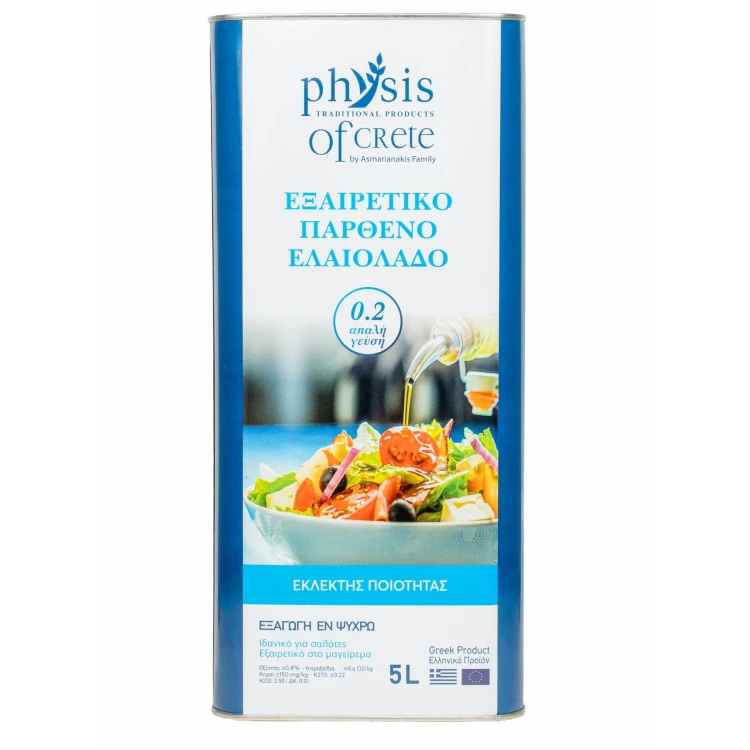 Physis of Crete mild extra virgin olive oil for salads, 5 litres – image 3