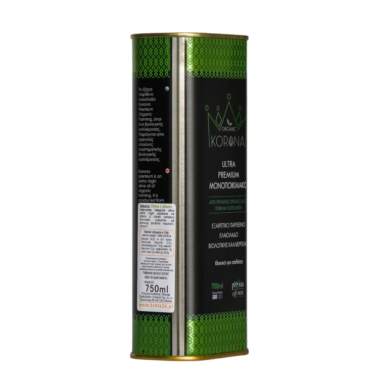 Physis of Crete Korona Premium Organic Extra Virgin Olive Oil 750ml – image 4
