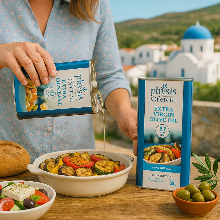 Physis of Crete mild extra virgin olive oil for salads, 3 litres – image 4