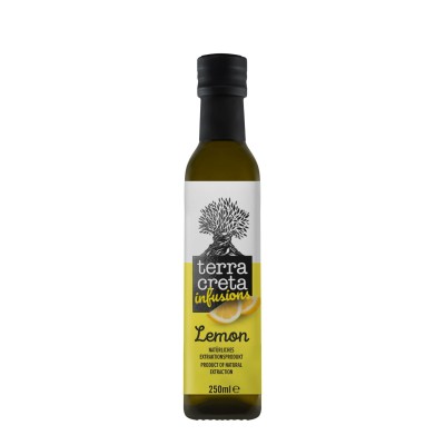 Terra Creta Extra Virgin Olive Oil infused with Lemon 250 ml