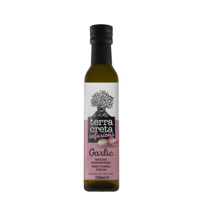 Terra Creta Extra Virgin Olive Oil infused with Garlic 250 ml