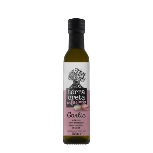 Terra Creta Extra Virgin Olive Oil infused with Garlic 250 ml