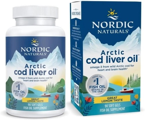 Nordic Naturals Arctic Cod Liver Oil 750mg Lemon 90 capsules