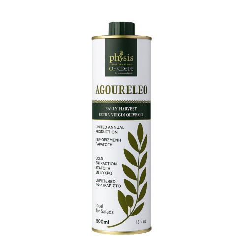 Physis of Crete Extra Virgin Olive Oil, Early Harvest Agoureleo, 500ml
