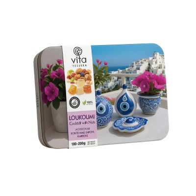 4VITA Loukoum with Nuts in Gift Tin 140–160g