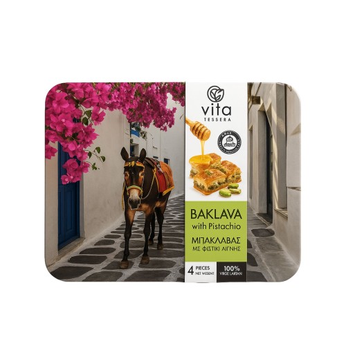4VITA Traditional Baklava in Gift Tin 140–160g