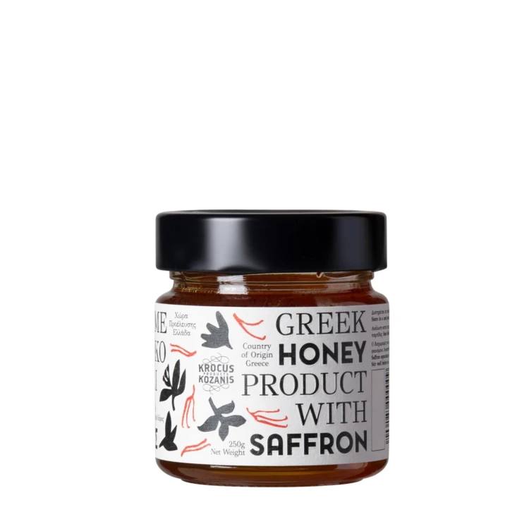 Krocus Kozanis Greek honey with saffron 250g