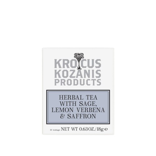 Krocus Kozanis rooibos tea with sage, verbena and saffron (10 bags) 18g