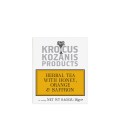 Krocus Kozanis herbal tea with honey, orange and saffron (10 bags) 18g
