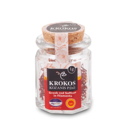 Krocus Kozanis Saffron - 1g label
