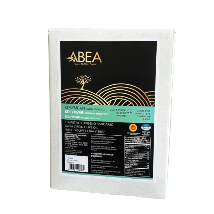 ABEA EVOO Kolymvari Chania PDO BAG in BOX 5L
