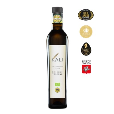 Kali Agri extra virgin olive oil, early harvest, ultra premium Blend Toscano PGI 500ml ORGANIC (NMR: Total 831mg/kg, Index D1 530mg/kg)